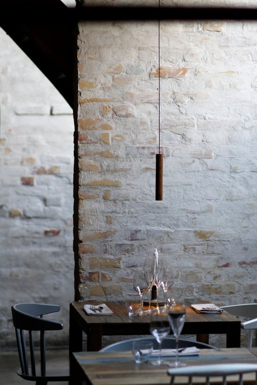Chimes pendant creating a cozy atmosphere in restaurant